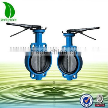 9501 wafer Iron butterfly valve with handle lever type