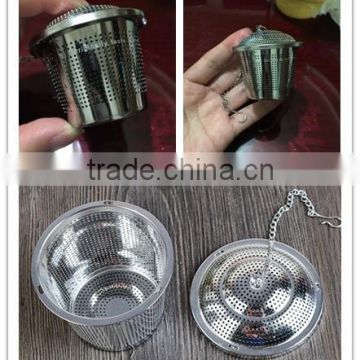 Food Grade Stainless Steel Baske Perfect Strainer for Loose Leaf Tea