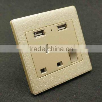 Wholesale Electric Usb Charger uk Wall Switch Plug Socket With Usb photo-2