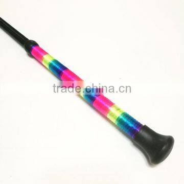 HORSE RIDING CROP ENGLISH HORSE RIDING CROP 65CM RIBBON HANDLE HORSE RIDING CROP WITH LEATHER FLAP HORSE EQUIPMNET HORSE RIDING photo-3