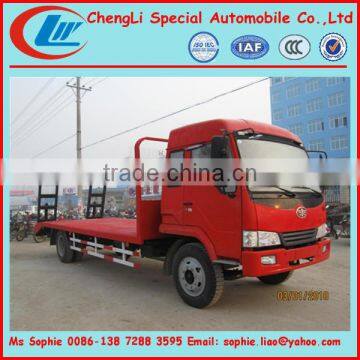 4X2 excavator transport truck,flatbed truck bodies,flat bed pickup