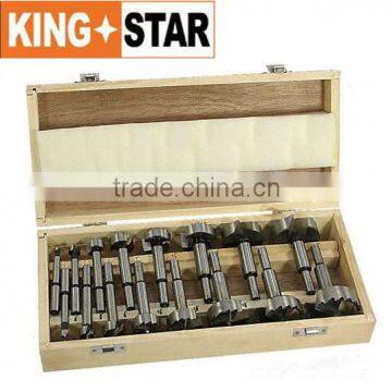 16 pc Forstner Bit Set Flat bottomed drill bits