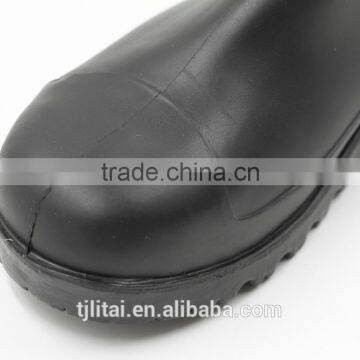 Fashion Gumboots With Lock,black Popular Pvc Safety Boots photo-4