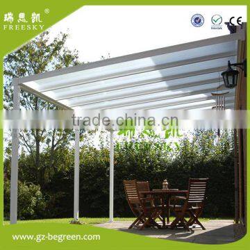 Outdoor Easy Fixed Solid Polycarbonate Gazebo Shed for Balcony Terrace