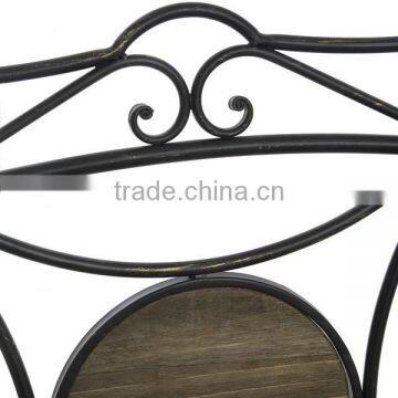 Antique Brown Garden Bench With Arbour photo-3