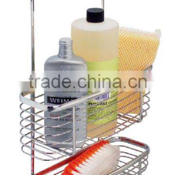 Double Layer Iron Wire Kitchen Cabinet Door Storage Basket photo-2