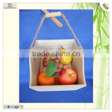 Fruit Vegetable Use Light Fsc Furniture Wooden Hanging Basket photo-5