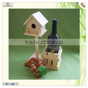New Design One Bottle Unique Style Wooden Wine Box photo-6