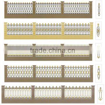 Garden Decoration Color Painted Metal Cast Aluminum Garden Picket Fence photo-2