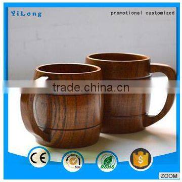 Custom handmade Wholesale drink wooden round cup