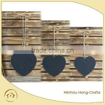 Garden Decoration Small Heart Shaped Metal Blackboard