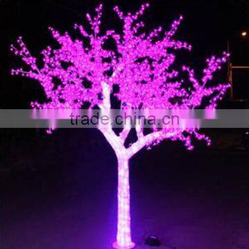 Home garden decorative 280cm Height outdoor artificial red flashing LED solar lighted up trees EDS06 1426