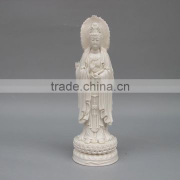 Ceramic three sides guan Yin statue,Religious buddha statue