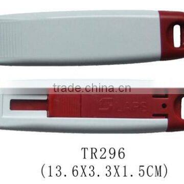 Easy cut Cutter Knife /Self-Retracting Safety-Tipped Blade