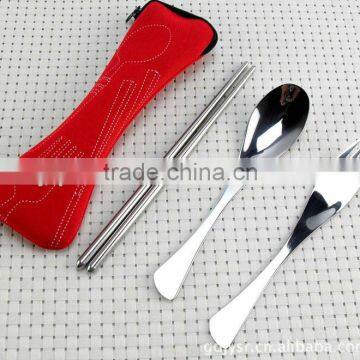 Fork Spoon and Chopstic Cutlery set for Travel