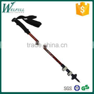 Carbon fiber trekking pole PP+ EVA handle, external lock, 3 sections, SZ15508