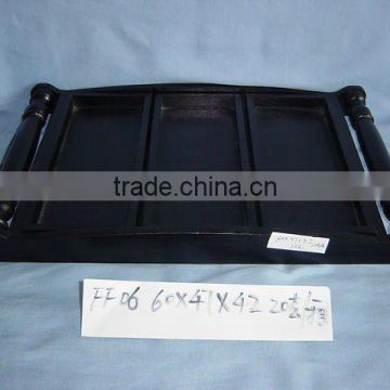 black small wooden tray food serving tray wholesale