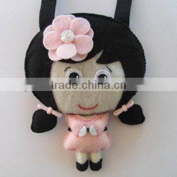 Hot new bestselling product wholesale alibaba handmade quality fashion Felt Plush mini Doll made in China