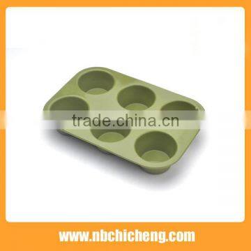 High Quality 6 Cups Silicone Muffin Pan/Silicone Muffin Mold/Cupcake Mold photo-4