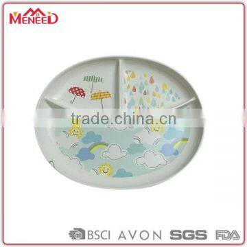 Star Printing 2 Parts Decorative Melamine Dessert Plate Plastic photo-3