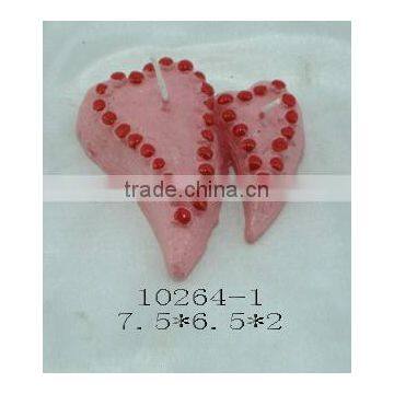 Paraffin wax heart candle set