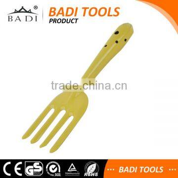 yellow hot sale steel mini garden fork for digging