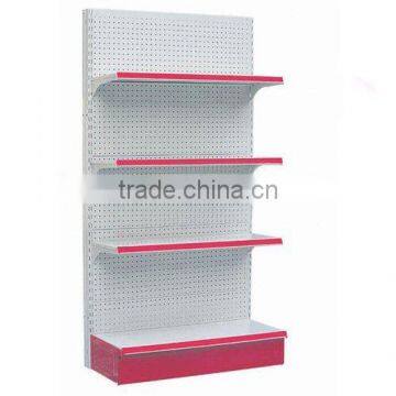 (punch backpanel)supermarket small holes shelf