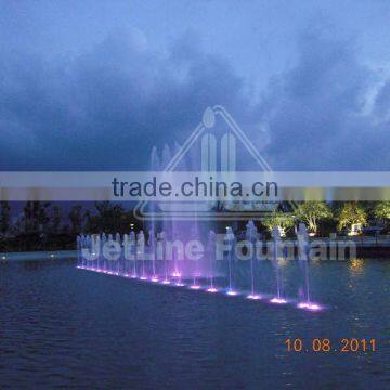 Water Fountain in a Lake, City Park of Wenzhou photo-2