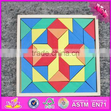 2016 new design educational bloccks toy wooden kids puzzles W14A182