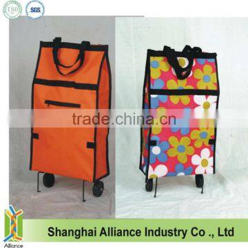 New style Eco Portable Foldable Rolling Shopping Trolley Bag