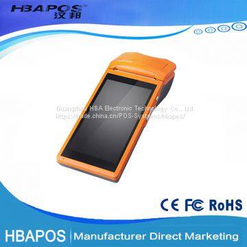 3g Android Mobile 5.5'' Protable Wireless Android POS Terminal With Printer Sim Card photo-4