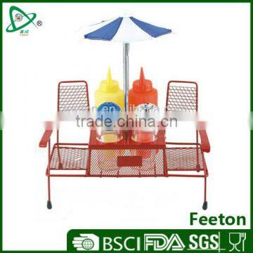 5pcs idea product BBQ condiment set with beach umbrella