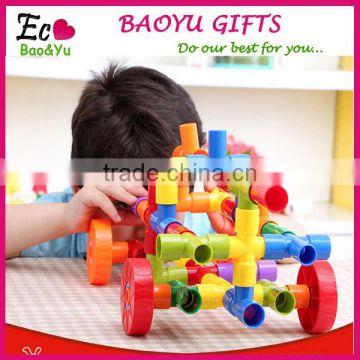 Pipe type building blocks puzzle round tube building blocks