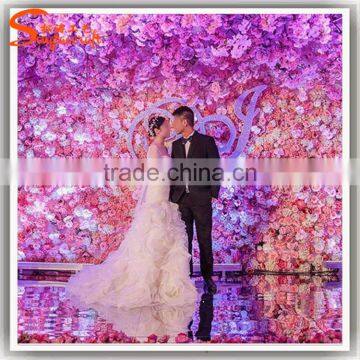Factory Wholesale Personized Artificial Flower Wall for Stage Background Decoration photo-6