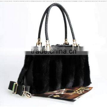 Luxury geniue mink fur handbags