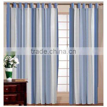 HOME DESIGNED COTTON STRIPED CURTAIN / PRINTED FACE CURTAIN / FESTIVAL OFFER STRIPED CURTAIN / LACE TYPE VARIOUS STRIPED CURTAIN