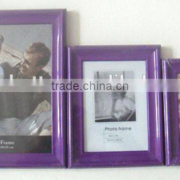 Morden purple wall hanging picture frame photo frame for home decoration