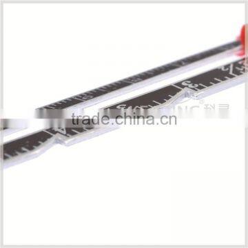 Kearing Brand, Metal Aluminum Slide Sewing Gauge, With Sliding Marker, Drow Scallops and Circles #5006A photo-4