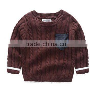 Hot Fashion Cotton Private Label Crew Neck Korean Sweater Knitting Pattern photo-3