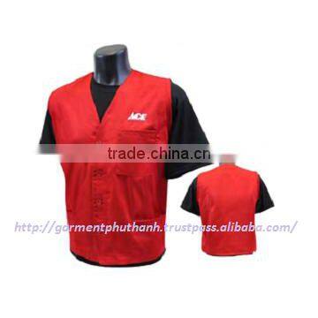 man Sleeveless cheap safety work vest