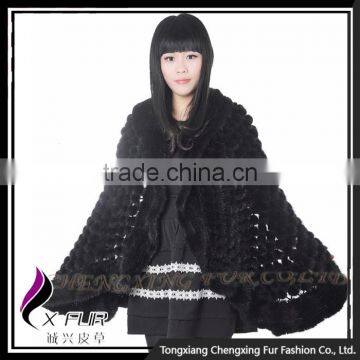 CX-B-M-91B Mink Fur Scarf And Shawl Wholesale Cape Poncho