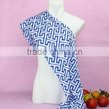 Wholesale Greek key Scarf made of 100% cotton with several colors