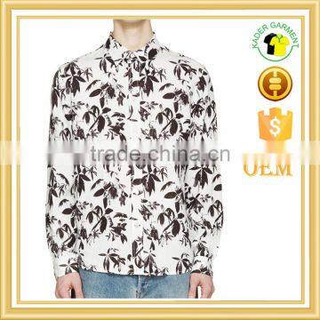 latest design vintage floral printed shirt