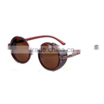 Steampunk Sunglasses 50s Round Glasses Cyber Goggles Vintage Retro Blinder SV004886