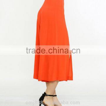 China Supplier Women Loose Front Slit Cotton Gaucho Pants photo-2