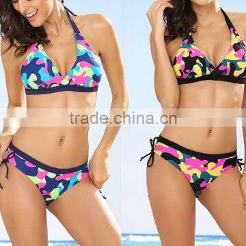 Nylon High Waist Bikini modest swimwear 60150