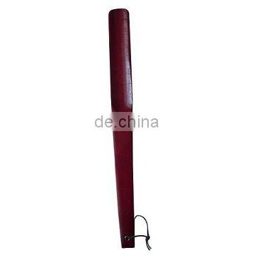 brown color lotus wooden shoe horn with leather strap