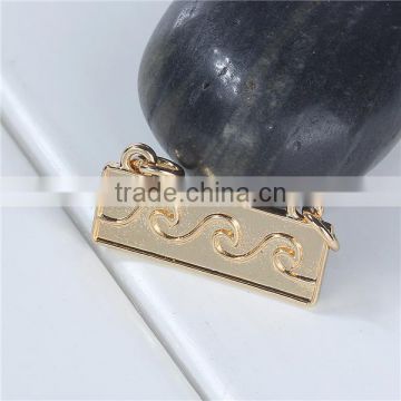 Zinc Based Alloy Connectors Wave Gold Plated Rectangle