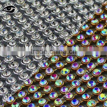 Iron On Rhinestone Mesh