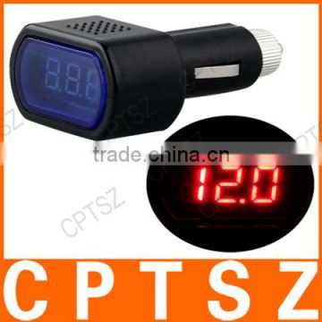 USB Car voltmeter / digital auto voltage detector / battery voltage meter monitor detector count